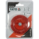 Cepillo circular abrasivo nylon para taladro 3" elimina óxido, pintura