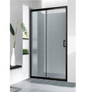 Puerta de baño Aqua negra 1200x1800mm vidrio temperado de 6mm. Tirador C