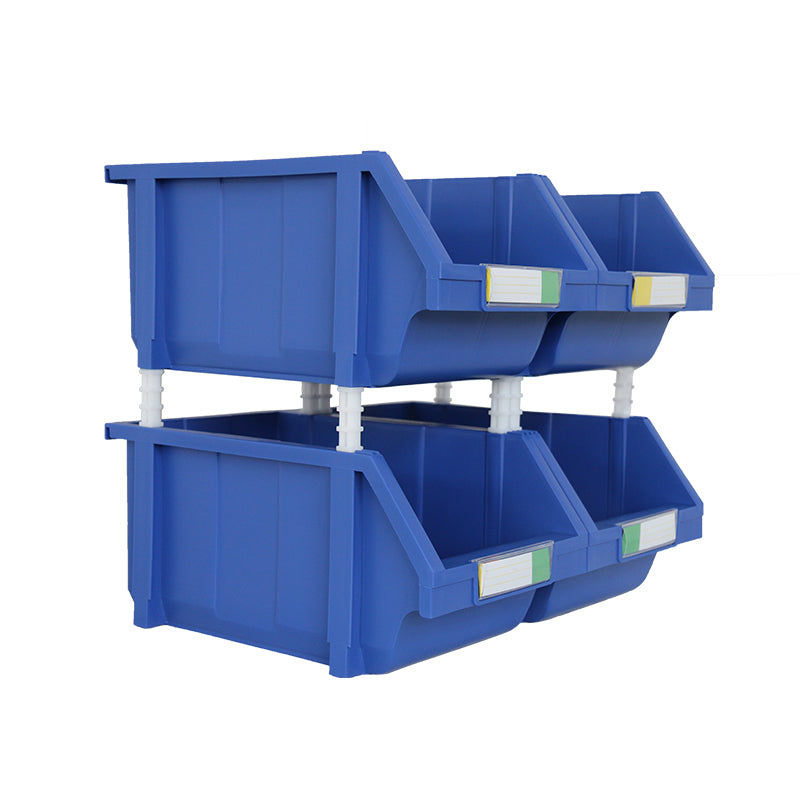 (Pack 50 pzas) Cajas apilables o encajables de pin Chica 100 Anch *160 profun.*74 alto mm.Color Azul