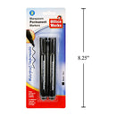 Marcador permanente, paquete de 2, en negro