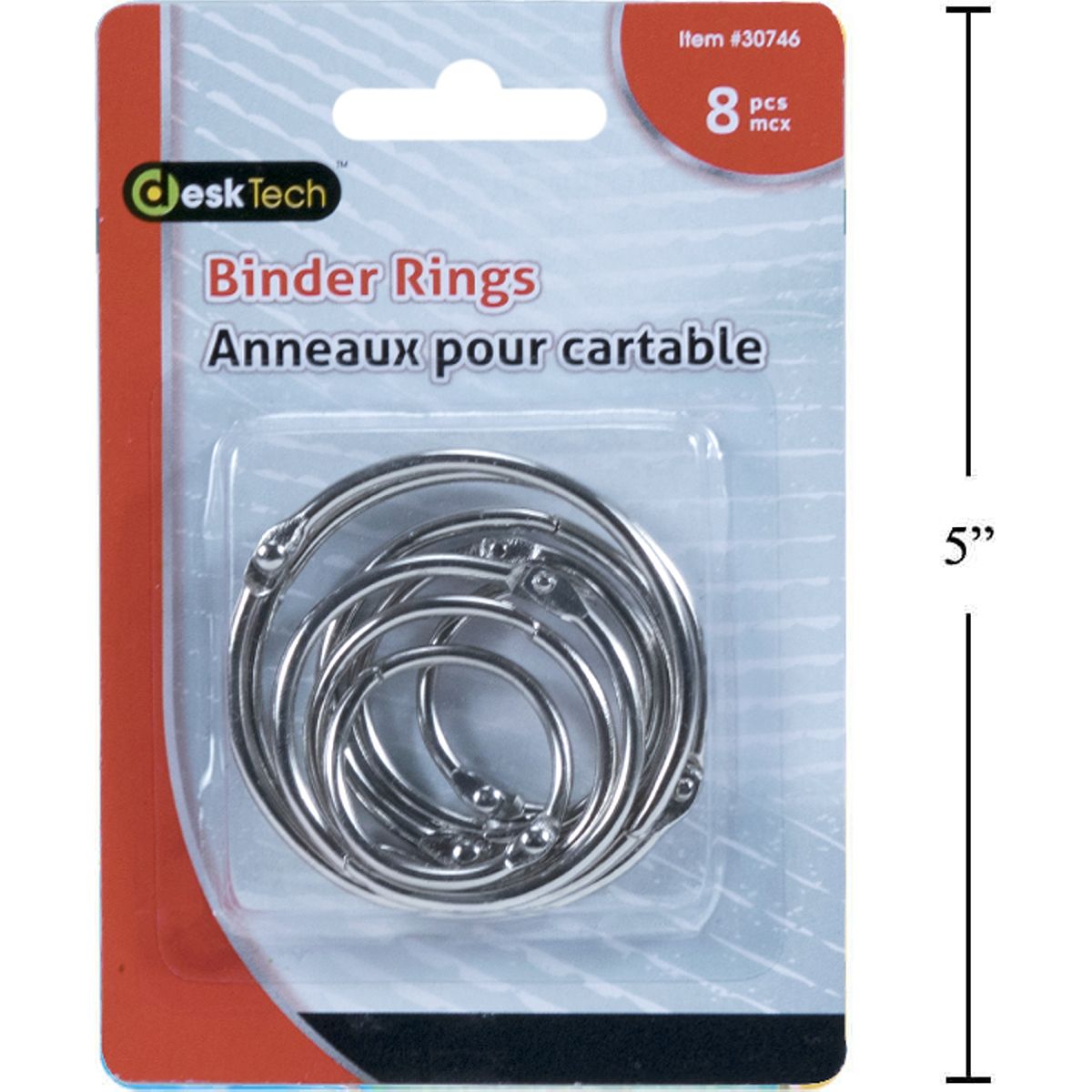 Carpetas anillas o de anillos Desk Tech, 8 pzs