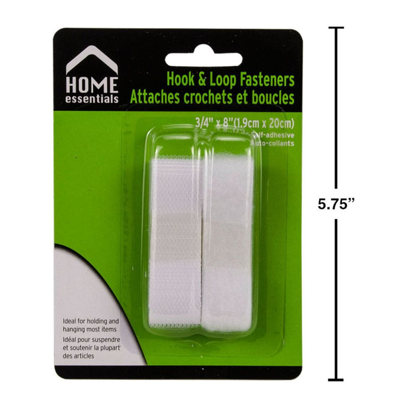 Sujetadores de cierre magico velcro, 3/4 "x 8", Blanco