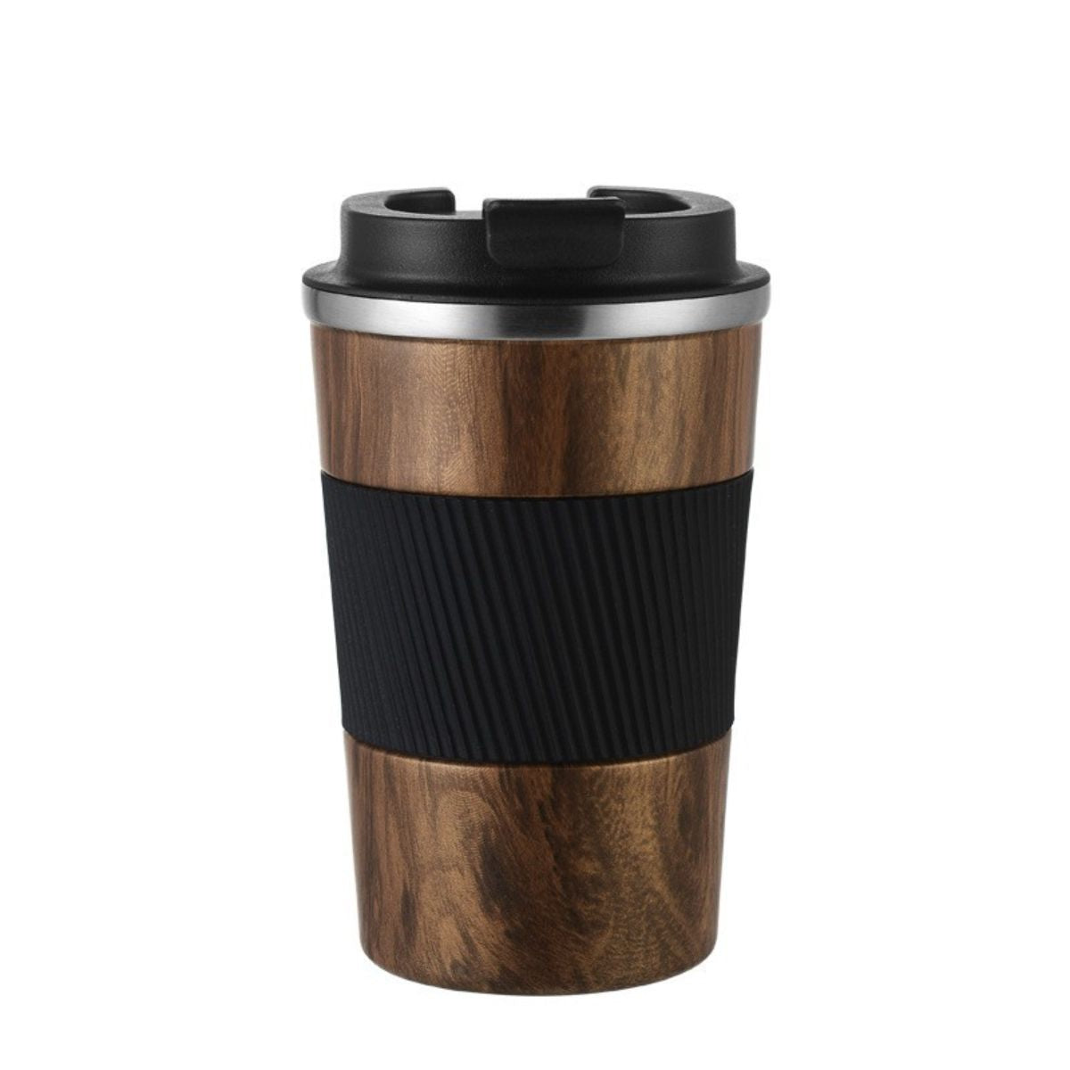 Vaso De Acero Inoxidable Con Doble Aislamiento (380ML). Botella Térmica Con Tapa Abatible.