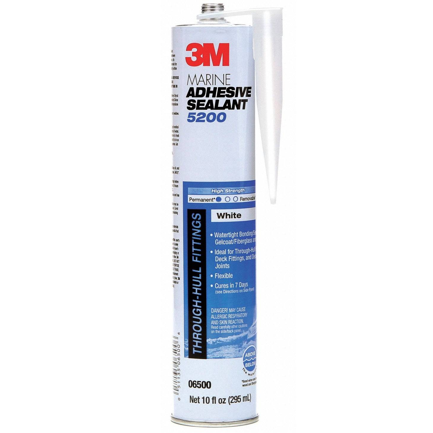 Sellador Adhesivo Marino 3M. Color Blanco 10 Oz.