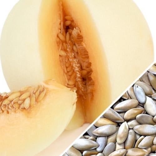 Semillas de melon, pulpa dulce de color naranja (100% Heirloom/No Híbrido/No GMO).10 semillas aprox.