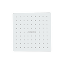 Cabezal de Ducha cuadrado 8". Regadera de Acero Inoxidable Cromada.