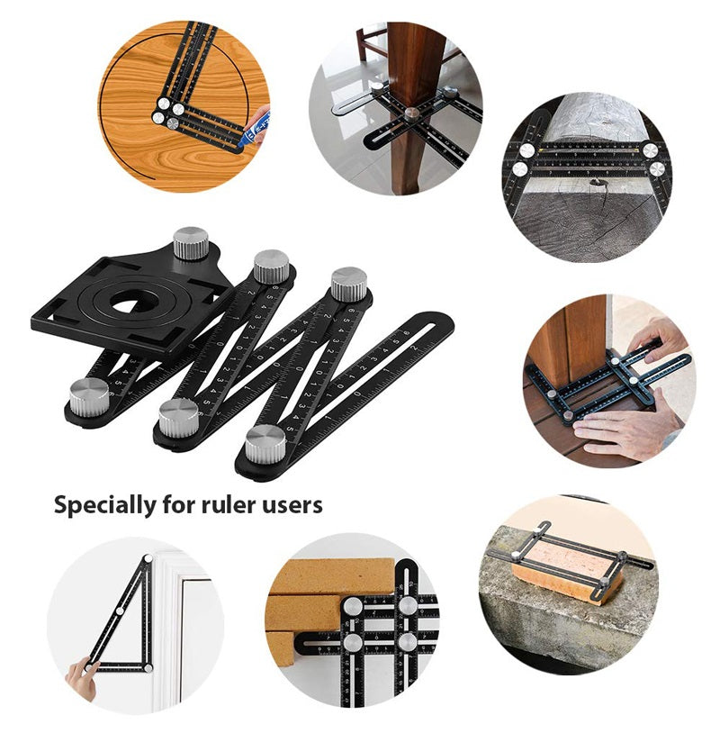 Plantilla compás ajustable localizador de agujeros