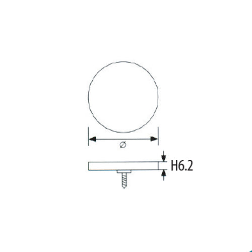 tapitas decorativas  de 30 mm. Brillante ( se vende por unidad)