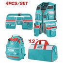 Combo del mes Total Mochila, Chaleco, cinturón y maletín para herramientas. POCAS UNIDADES