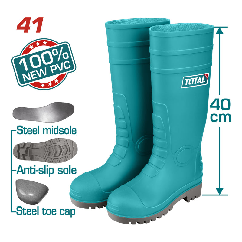 Botas de caucho punta y entresuela de acero