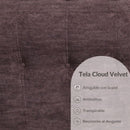Sofá empacado al vacio Memory Foam de alta densidad 85X100X72cm Color Gray-brownish 08