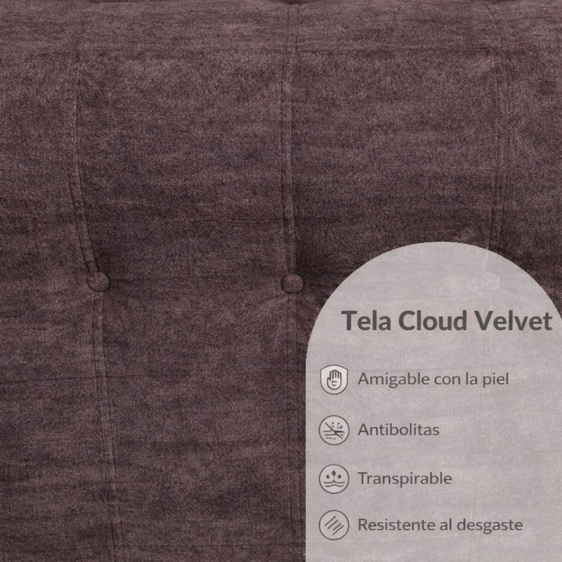 Sofá empacado al vacio Memory Foam de alta densidad 85X100X72cm Color Gray-brownish 08