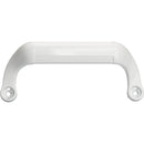 Tirador en forma de C con Tornillo Oculto para Aluminio. Color Blanco