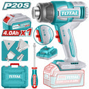 Pistola de calor 20V 300/550°C Flujo de aire: 100/200 L/min Incluye Batería y cargador. Blower