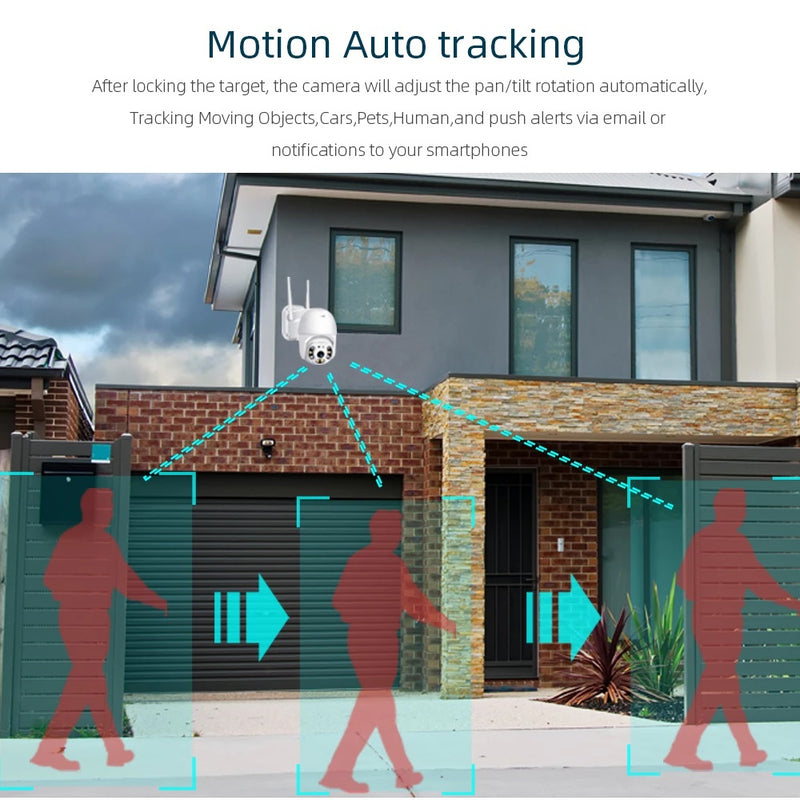 Cámara de seguridad inteligente con Wifi, a prueba de agua. 2MP.
