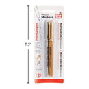 Rotuladores marcadores metálicos de 2 piezas