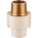 Adaptador macho CPVC con inserto metálico bronce roscado 1/2"