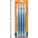 Estacas de metal para tienda de campaña carpa, 4pk-12 "