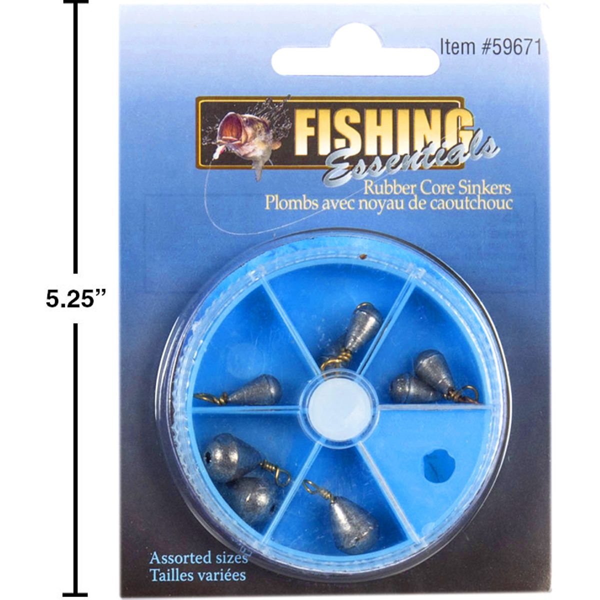 Conjunto de plomos de pesca con núcleo: 1x8g / 2x3.5g / 4x2.5g