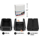 Cooler hielera Enfriador plegable aislado de 39L 60 latas, 23.5 "x16" x9.75 "