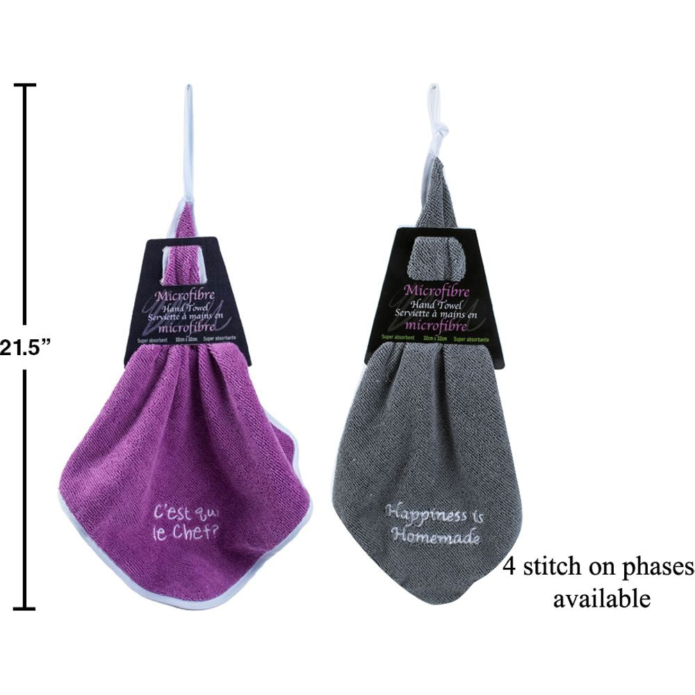 Toalla de manos de microfibra, 4 / S, Tarjeta de manga 2 / C