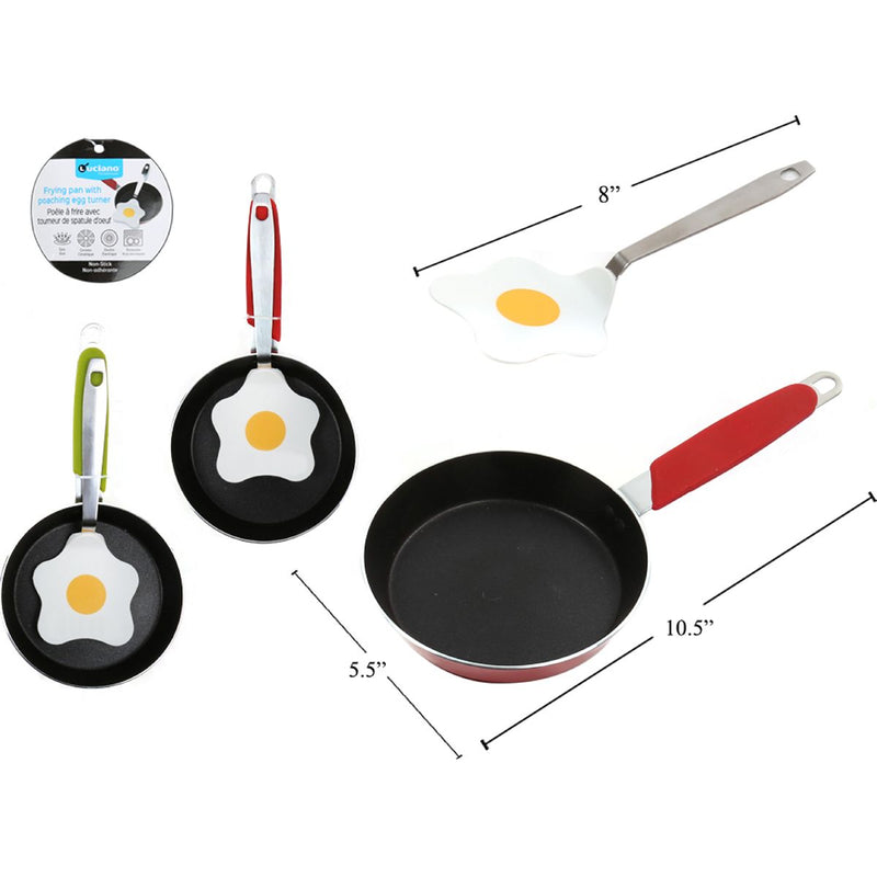 Sartén antiadherente Luciano / Volteador de huevos (1pza) (Viene en colores variados al azar)