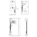 Mecanismo Hidráulico para Puertas gabinetes cocina Abatibles. Sistema de Apertura Vertical para Muebles Altos. Brazo con Bisagras Incluidas.