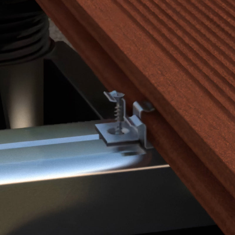 Grapa Clip metálico unión montaje para pisos Deck 100 pcs