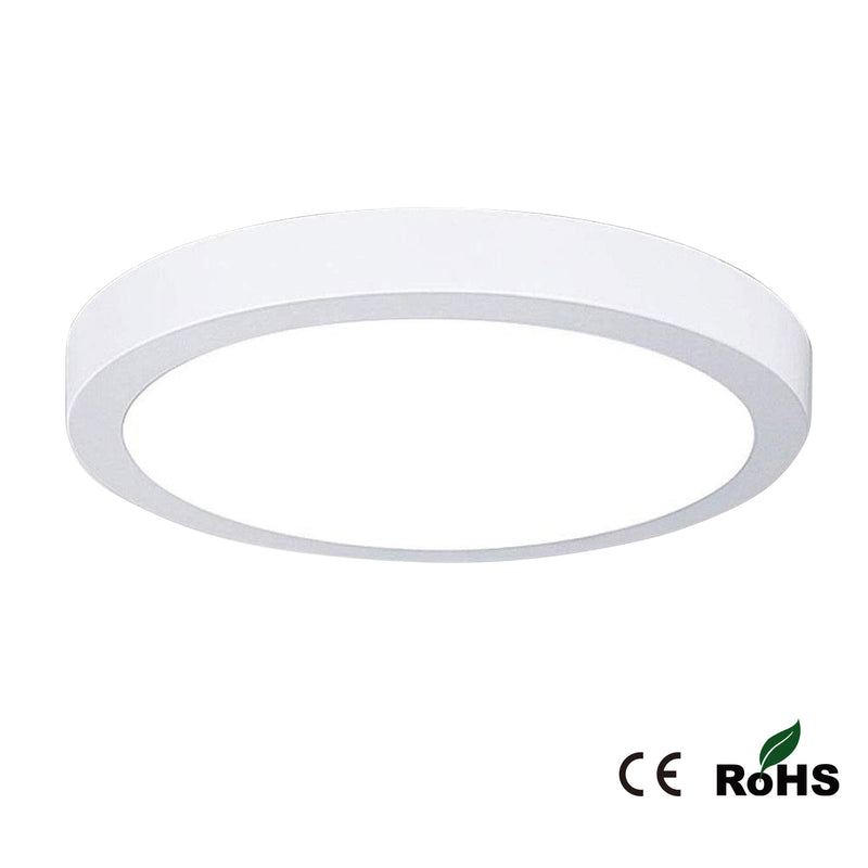 Lampara LED Sobreponer Redonda. 6 Watt. 120Volt. 60Hz. Luz Blanca (6400K) 450 Lumens.