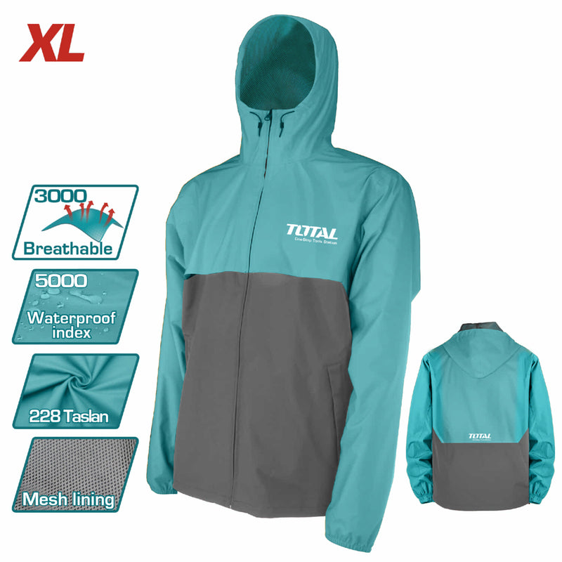 Chaqueta cortavientos De Trabajo, Talla: XL, Material: Taslan228 y forro de malla