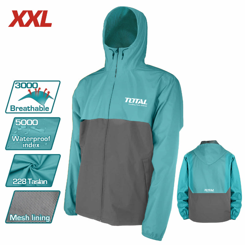 Chaqueta cortavientos De Trabajo, Talla: XXL, Material: Taslan228 y forro de malla