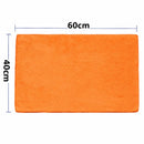 Paño de Microfibra Color Naranja 40 x 60cm. Trapo De Limpieza Absorbente. (340gsm)