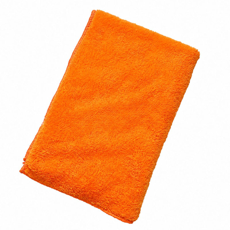 Paño de Microfibra Color Naranja 40 x 60cm. Trapo De Limpieza Absorbente. (340gsm)
