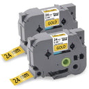 Cinta Brother de 24 mm Negro sobre Oro 1 pieza