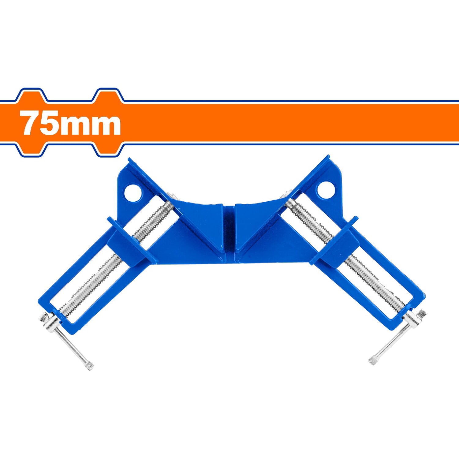 Prensa Abrazadera esquinera 90º . Alta resistencia. Sujeción de 75mm (3")