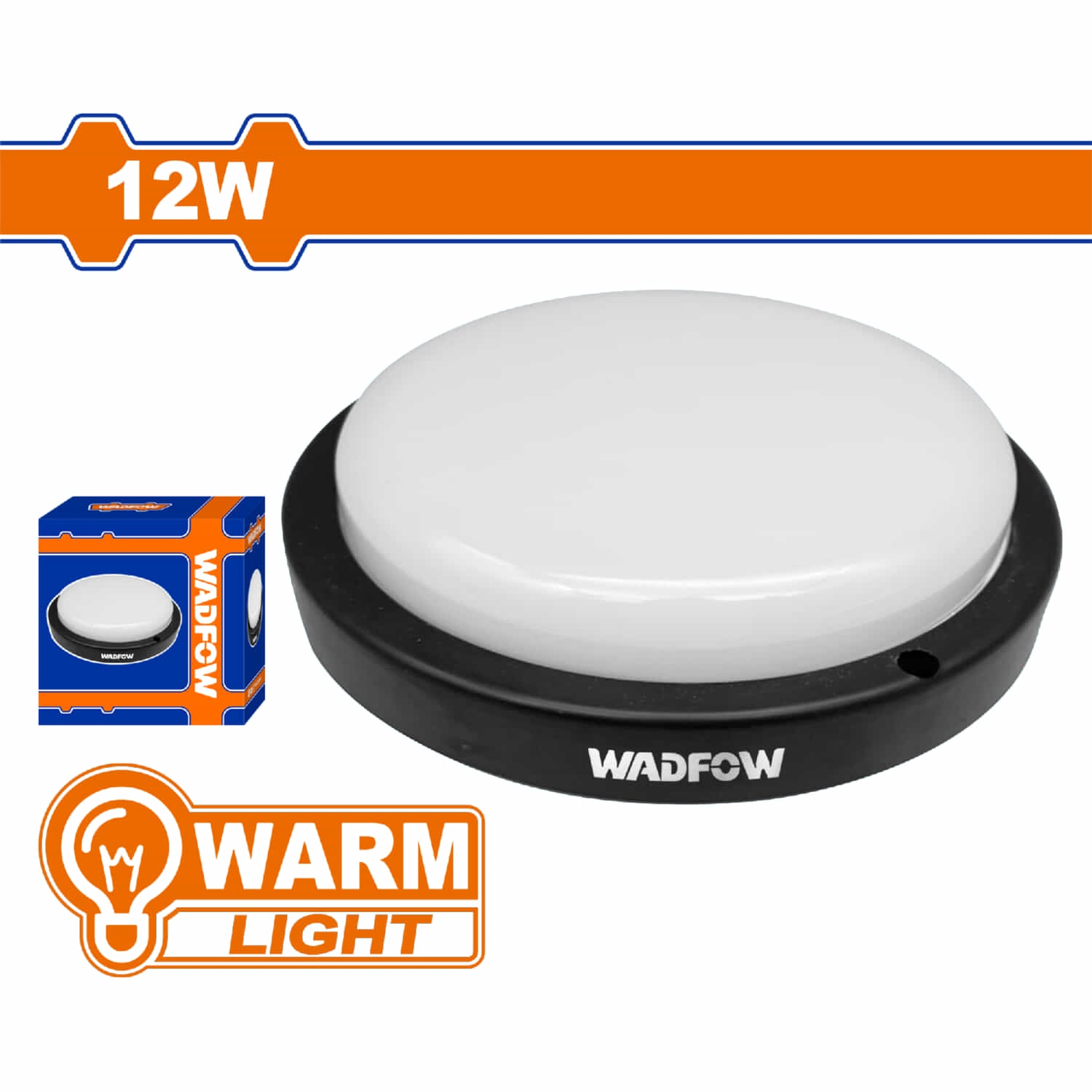 Lámpara Redonda LED 12W 6500K Luz diurna 100~265V/50-60Hz 25000 Horas 960lm IP54
