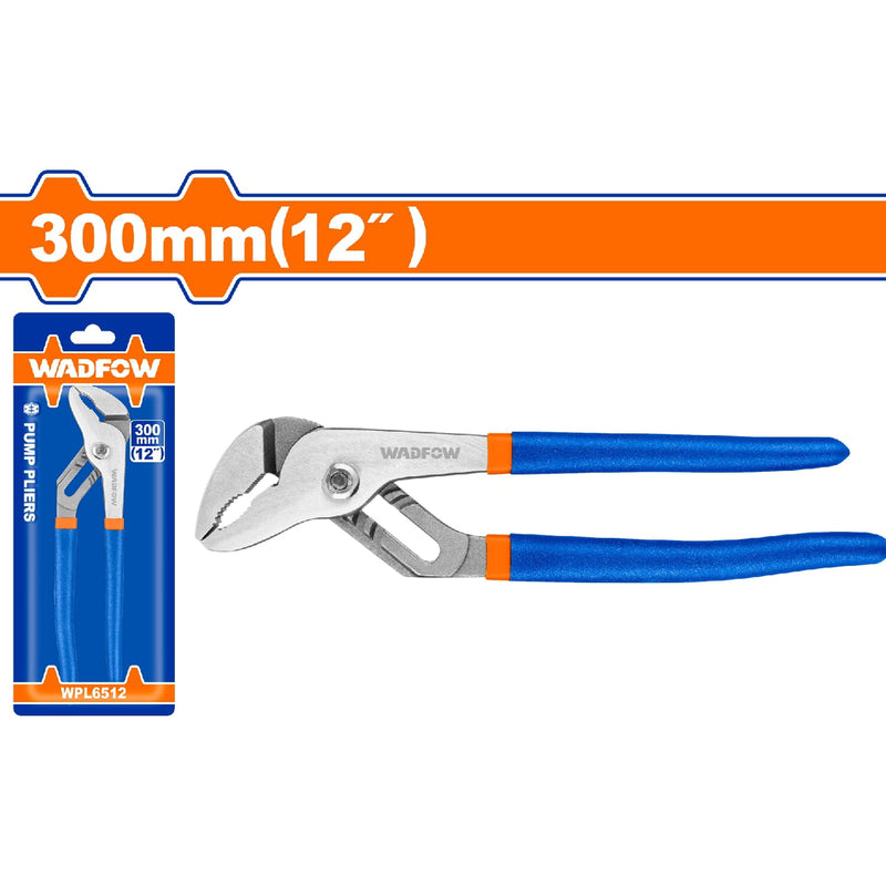Alicate Pico de Loro 300mm(12"). Pulido y antióxido. Mango de plástico.