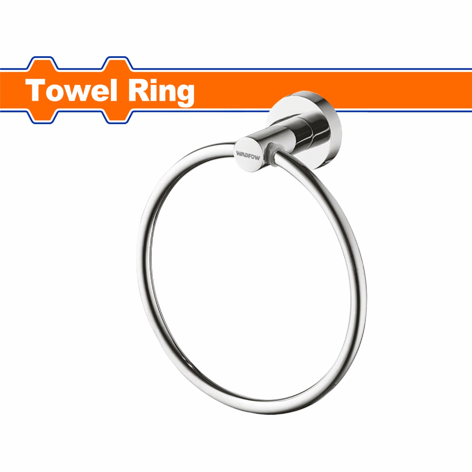 Toallero de Argolla de baño en pared. Acabado Zinc. Incluye 2 tornillos Set. Aro para toalla.