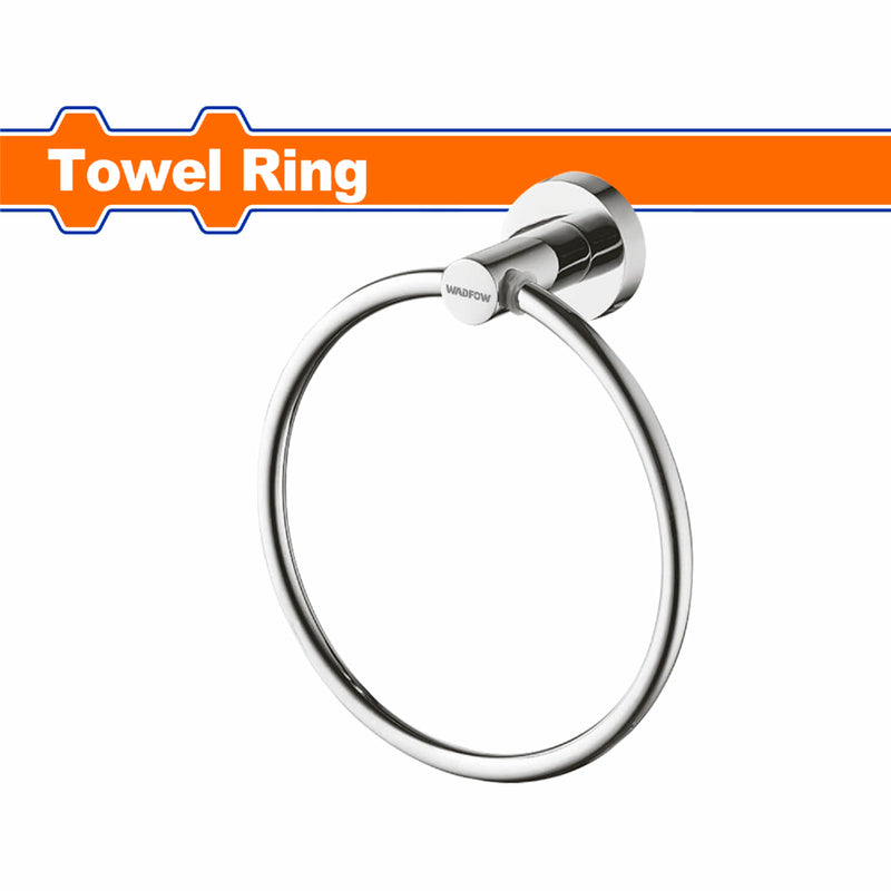 Toallero de Argolla de baño en pared. Acabado Zinc. Incluye 2 tornillos Set. Aro para toalla.