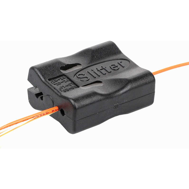 Pelacables de fibra óptica Tubo con purpurina. Cortador de cables de fibra
