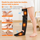Masajeador para Piernas con Compresión de Aire y Calor. Máquina de Masajes Cubre Pies, Pantorrillas, Rodillas y Muslos con 2 Niveles de Calor. (1 Pieza)