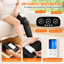 Masajeador para Piernas con Compresión de Aire y Calor. Máquina de Masajes Cubre Pies, Pantorrillas, Rodillas y Muslos con 2 Niveles de Calor. (1 Pieza)