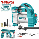 Compresor de Aire Automático. DC 12V. Corriente 10 A. presión Max. 140 PSI (10 Bar).