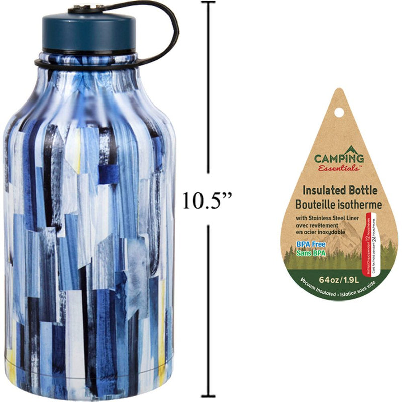 Termo de agua tipo Cantina para Campamento 64oz.