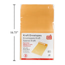 Sobres Kraft de 4 piezas, despegar y sellar, 10 x 15 ", lbl