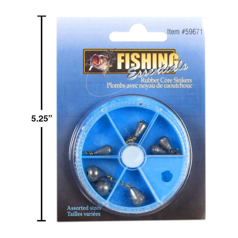 Conjunto de plomos de pesca con núcleo: 1x8g / 2x3.5g / 4x2.5g