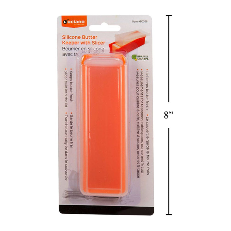 Recipiente para Mantequilla de silicona Luciano con rebanador, b / c