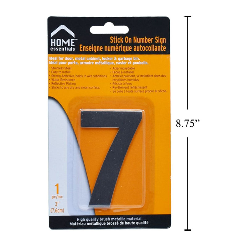Letrero Señal numérica adhesiva de 3"