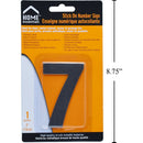 Letrero Señal numérica adhesiva de 3"