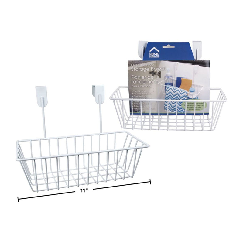 Cesta de almacenamiento organizador para puerta de gabinetes de cocina, blanca